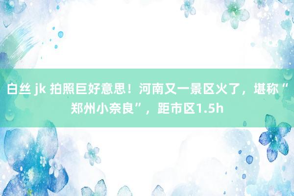 白丝 jk 拍照巨好意思！河南又一景区火了，堪称“郑州小奈良”，距市区1.5h