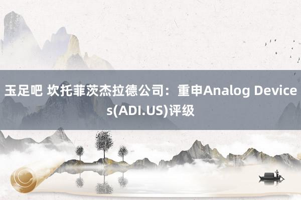 玉足吧 坎托菲茨杰拉德公司：重申Analog Devices(ADI.US)评级