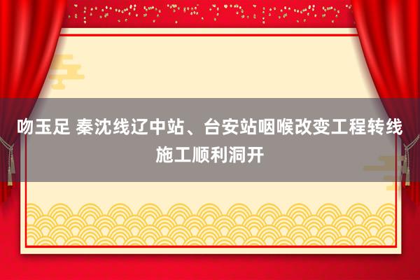 吻玉足 秦沈线辽中站、台安站咽喉改变工程转线施工顺利洞开