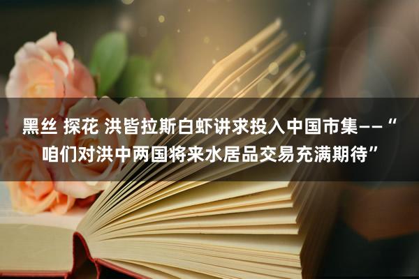 黑丝 探花 洪皆拉斯白虾讲求投入中国市集——“咱们对洪中两国将来水居品交易充满期待”