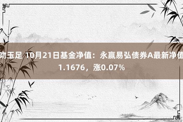 吻玉足 10月21日基金净值：永赢易弘债券A最新净值1.1676，涨0.07%