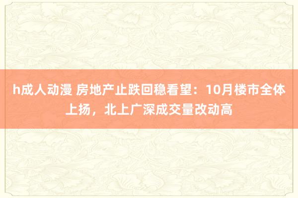 h成人动漫 房地产止跌回稳看望：10月楼市全体上扬，北上广深成交量改动高