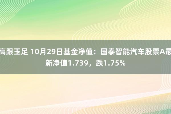 高跟玉足 10月29日基金净值：国泰智能汽车股票A最新净值1.739，跌1.75%