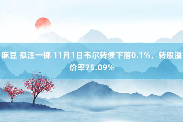 麻豆 孤注一掷 11月1日韦尔转债下落0.1%，转股溢价率75.09%