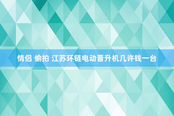 情侣 偷拍 江苏环链电动晋升机几许钱一台